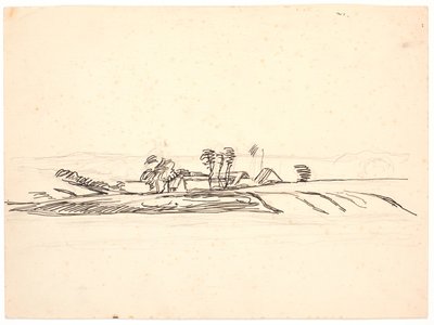 Landskap med gård av Fritz Syberg