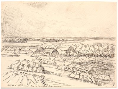 Midt i solskinnet lå en gammel herregård av Fritz Syberg