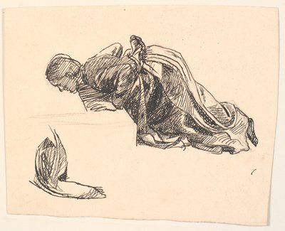 Utkast til morsfiguren på: Der har du øynene dine, sa Døden... av Fritz Syberg