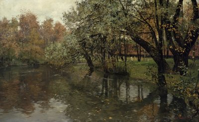 Autumn day by the Akerselva av Fritz Thaulow