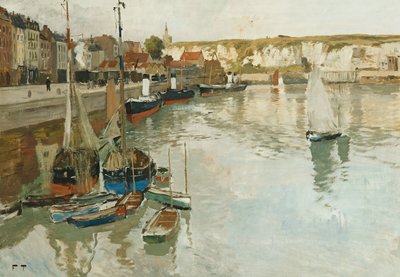 Dieppe, ca. 1894 av Frits Thaulow