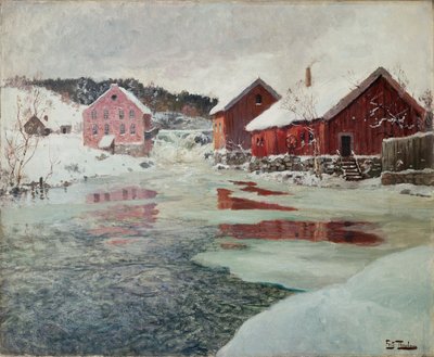 Fra Akers elv av Fritz Thaulow