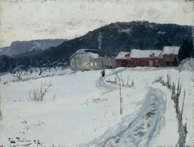 Grini, Upper Maja farm av Fritz Thaulow