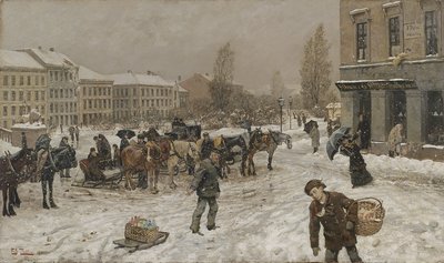 Stortingsplass av Fritz Thaulow