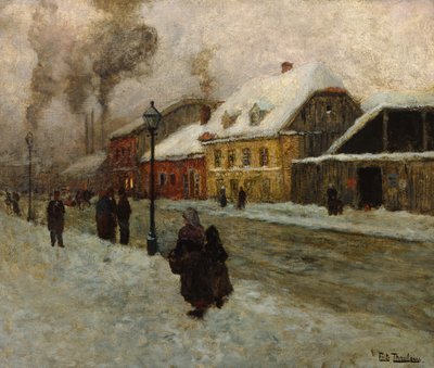 Street section from Groenland (Oslo) av Fritz Thaulow