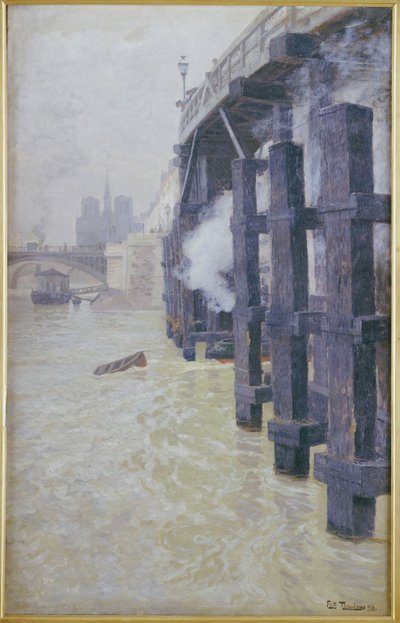 Seinen i desember 1893 av Frits Thaulow