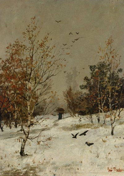 Vinter, ca. 1876 av Fritz Thaulow