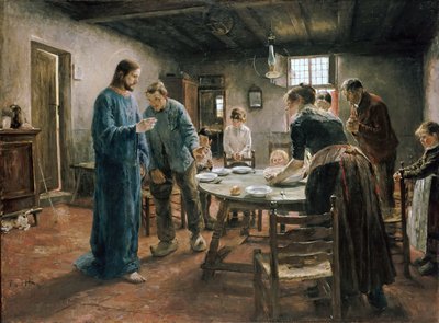 Måltidsbønnen av Fritz von Uhde