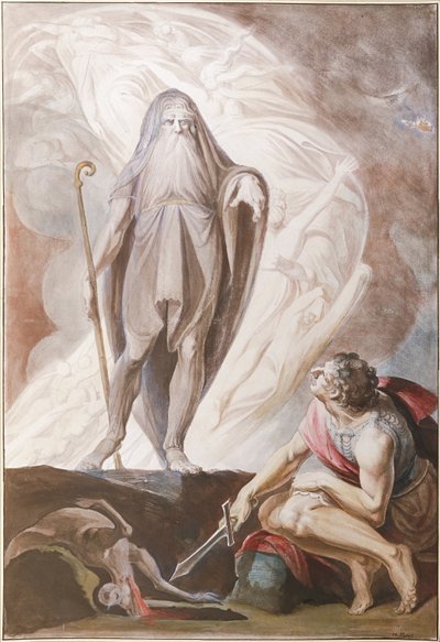 Teiresias forutsier bildet til Odysseus, 1780-1783 av Füssli