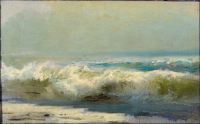 Surf i Jalta par Vasilyev, Fjodor Alexandrovich (1850-1873). Olje på lerret av Fyodor Alexandrovich Vasilyev