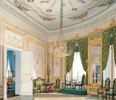 Hjørnestue til Nicholas-palasset i Kreml i Moskva, 1847. av Fyodor Andreyevich Klages