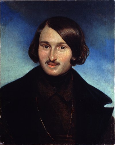 Portrett av forfatteren Nikolai Gogol av Fyodor Antonovich Moller