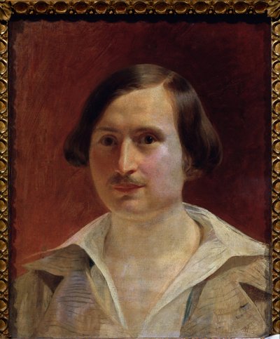 portrett av forfatteren Nikolai Gogol (1809-1852) av Fyodor Antonovich Moller