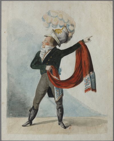 Fyodor Fyodorovich Kokoshkin (1773-1838) av Sotnikov, Fyodor Grigoryevich (aktiv tidlig på 1800-tallet). Akvarell på papir, første kvartal av 1800-tallet, State Museum of A.S. Pushkin, Moskva av Fyodor Grigoryevich Sotnikov