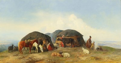 Hvilende storfegjetere i Nord-Kaukasus, 1874. av Fyodor Ilyich Baykov