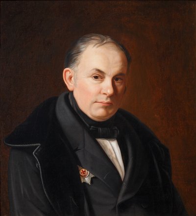 Portrett av poeten Vasily Zhukovsky 1783-1852, 1854 av Fyodor Ivanovich Igin