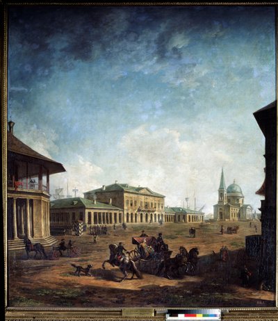 Vue de la ville de Nikolaev (Nikolayev) i Ukraina (Utsikt over byen Nikolayev). Peinture de Fyodor Yakovlevich Alexeev (1753-1824) av Fyodor Yakovlevich Alexeev