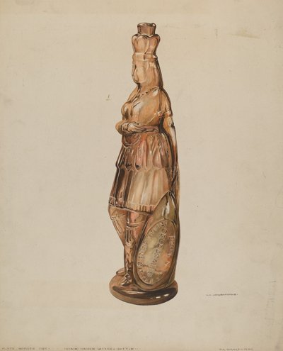 Indian Maiden Bitters flaske av G.A. Spangenberg
