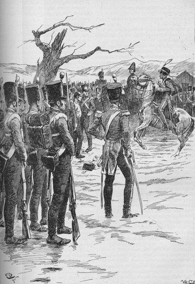 En husar stormet inn med nyheten om at fienden var over oss!, 1895, 1902 av GB