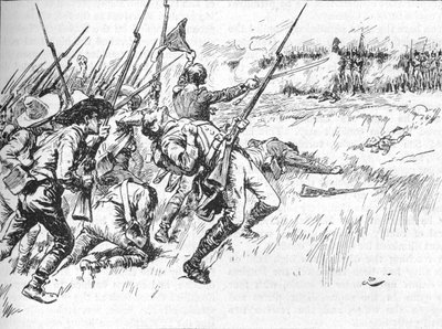 Divisjonen under Alvarado krysset den lave bakken, 1902 av GB
