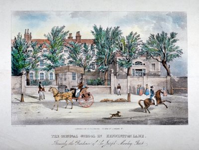 The Licensed Victuallers' School, Kennington Lane, Lambeth, London, c1841. av GF Bragg