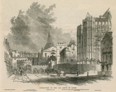 Riving av det gamle House of Lords av G.F. Sargent