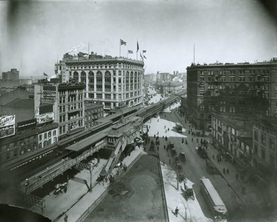 Broadway, nord fra 32nd Street, New York City av G.P. Hall und Sohn
