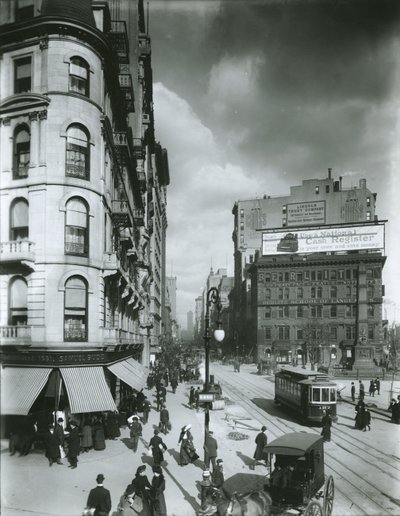 Broadway nordover fra 24th Street, New York City av G.P. Hall und Sohn