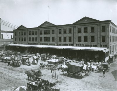 Fulton Fish Market, New York City av G.P. Hall und Sohn