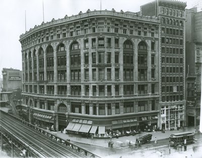 Saks und Company Department Store, New York (foto av gelatinsølv) av G.P. Hall und Sohn