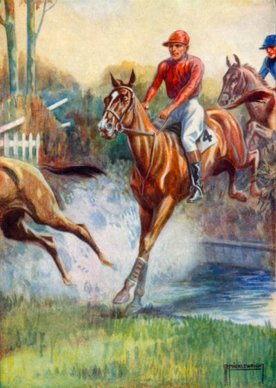 Illustrasjon for Black Beauty (farge litho) av G.P. Micklewright