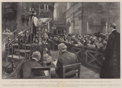 En faste for en festival, kroningsdagen, 26. juni, forbønnsgudstjenesten i St. Pauls katedral for kong Edwards gjenopprettelse til helse av G.S. Amato