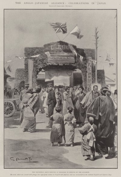 Den anglo-japanske alliansen, feiringer i Japan av G.S. Amato