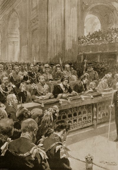 Thanksgiving Service for Recovery of the Prince of Wales, holdt i St. Paul
