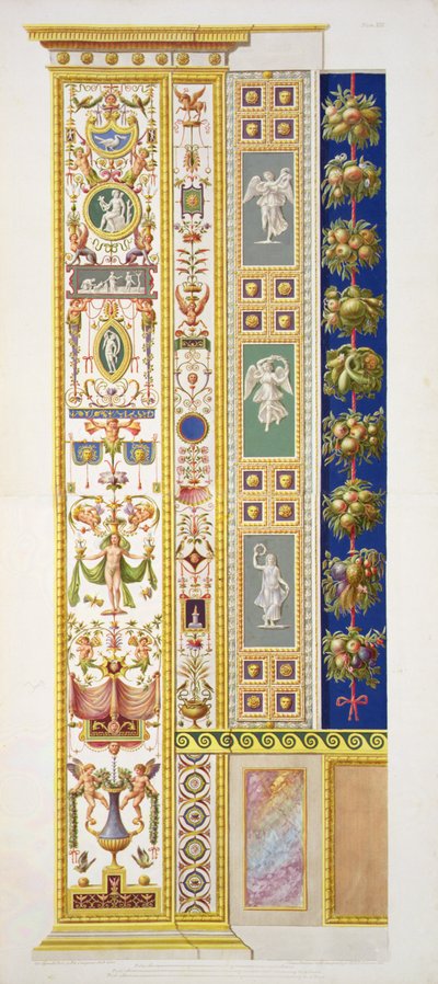 Panel fra Raphael Loggia i Vatikanet, fra 