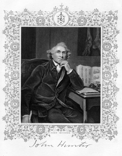 John Hunter 1728-1793, skotsk kirurg, 1800-tallet. av G. H. Adcock