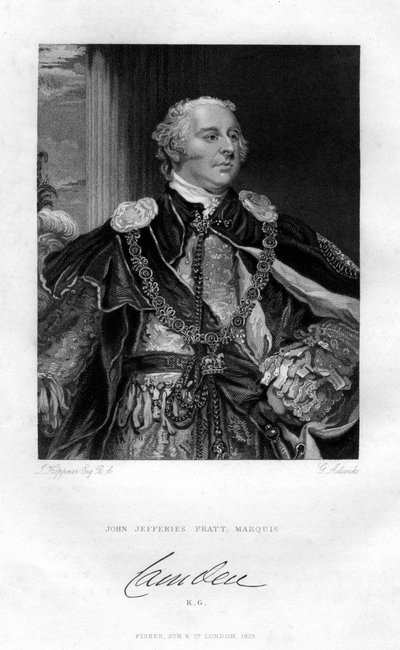 John Jeffreys Pratt, 1. markis av Camden, 1829. av G. H. Adcock