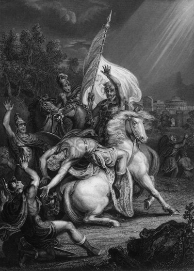 Saul, Saul, hvorfor forfølger du meg, ca 1830-tallet. av G. H. Adcock