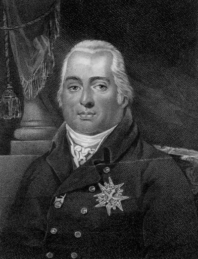Louis XVIII, konge av Frankrike, 1800-tallet. av G. Kellaway