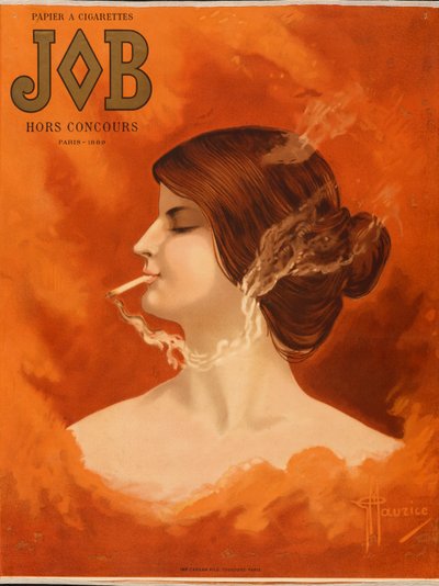 JOB Sigarettpapir — Hors Competition Paris 1889, ca. 1905 (litografi) av G. Maurice