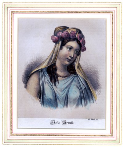 Sophie Arnould , fransk sopran av G. Riccio