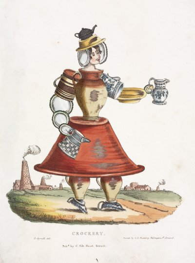Servise, ca. 1831 av G. Spratt