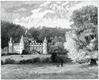 Inveraray Castle, vestlige Skottland, 1900. av G. W. Wilson and Company