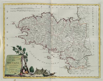 Bretagnebukta, gravering av G. Zuliani hentet fra Tome I of the Newest Atlas publisert i Venezia i 1777 av Antonio Zatta, Private Collection av G. Zuliani