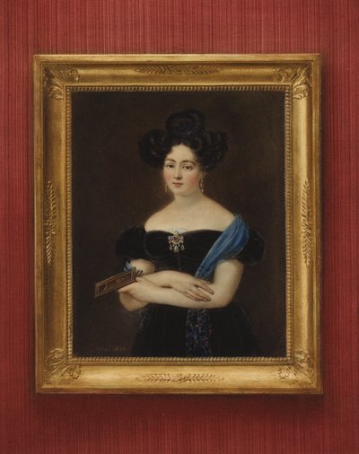 Portrett av en ukjent dame av Gabriel Aristide Passot