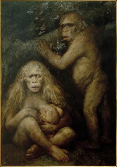 Pithecanthropus alalus av Gabriel Cornelius Ritter von Max