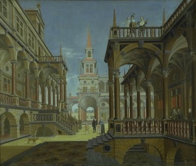 Arkitektonisk motivstykke av Gabriel Engels