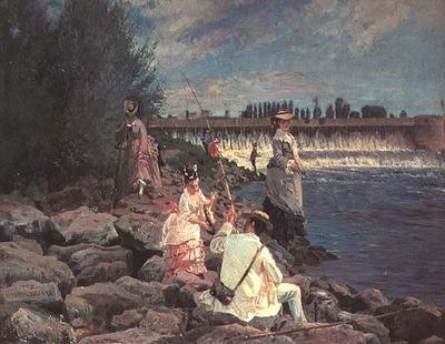 Fiske på Seinen av Gabriel Guay