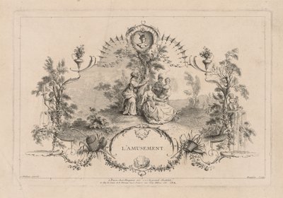 Fornøyelse, arabesk. av Gabriel Huquier