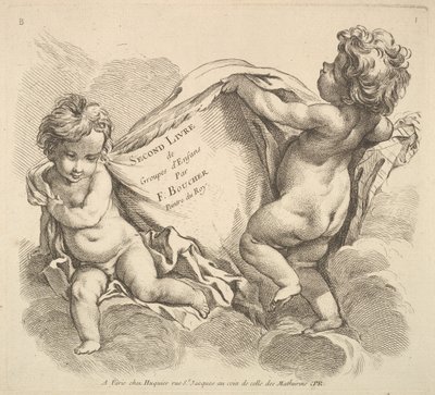 Frontispice, 1738-45. av Gabriel Huquier